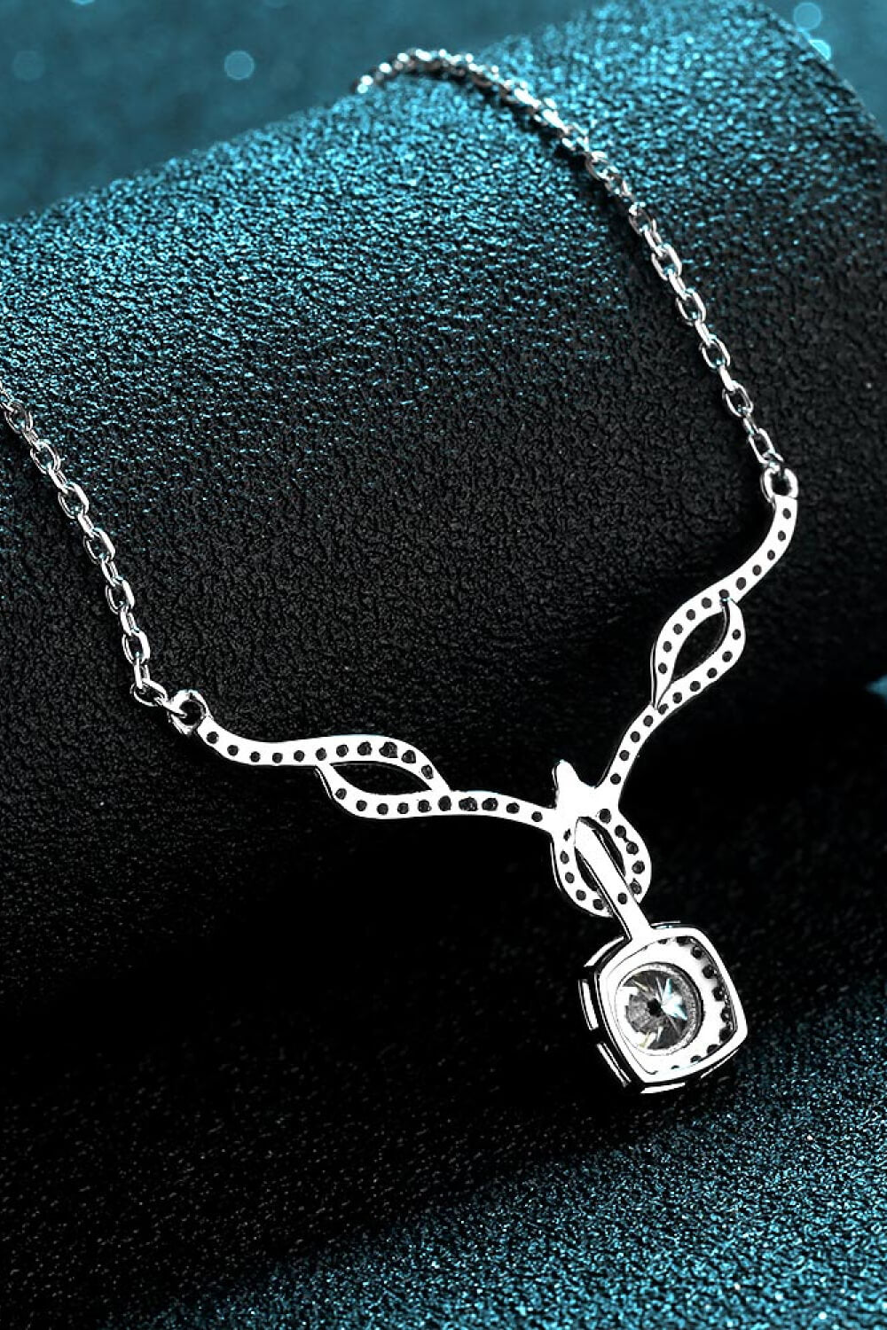 Right On Trend Moissanite Pendant Necklace