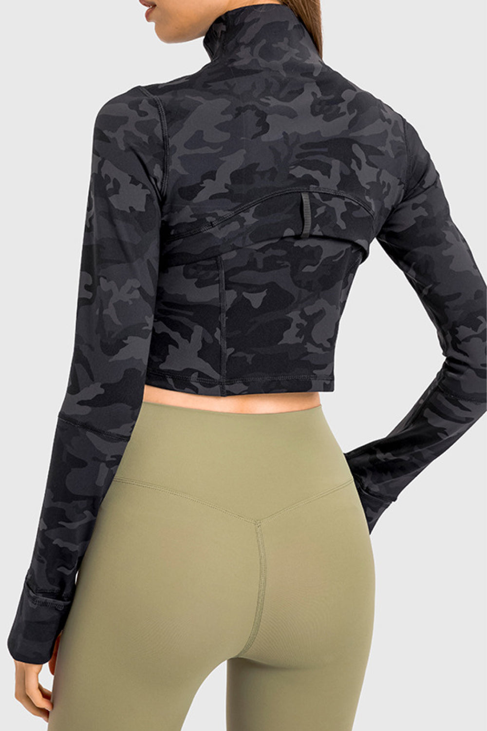 Zip Front Cropped Sports Jacket