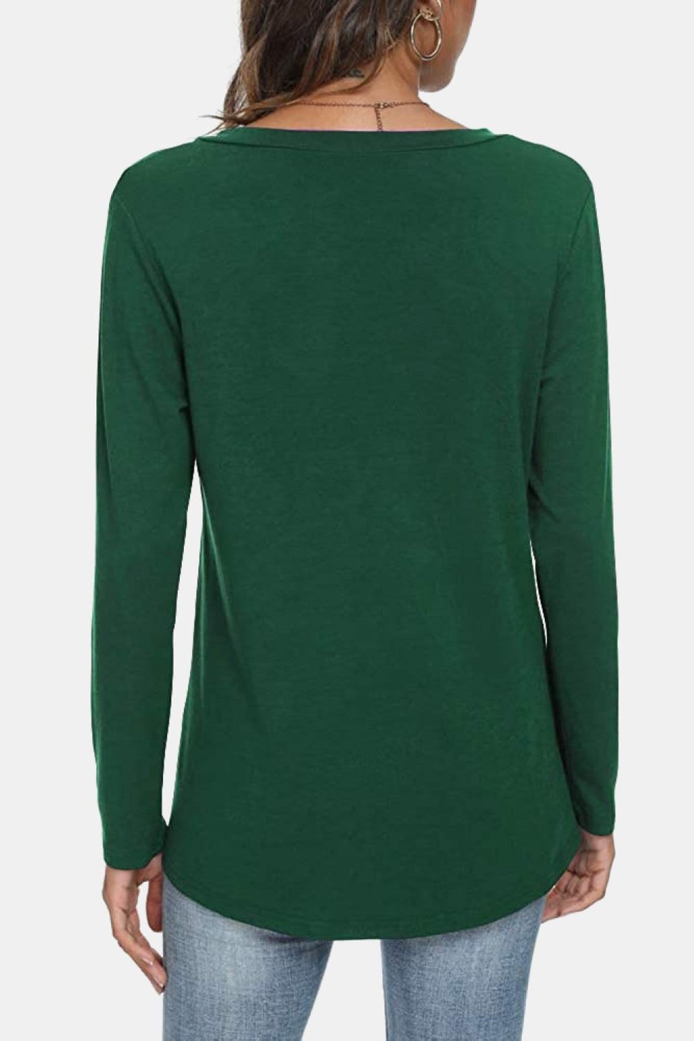 V-Neck Long Sleeve T-Shirt