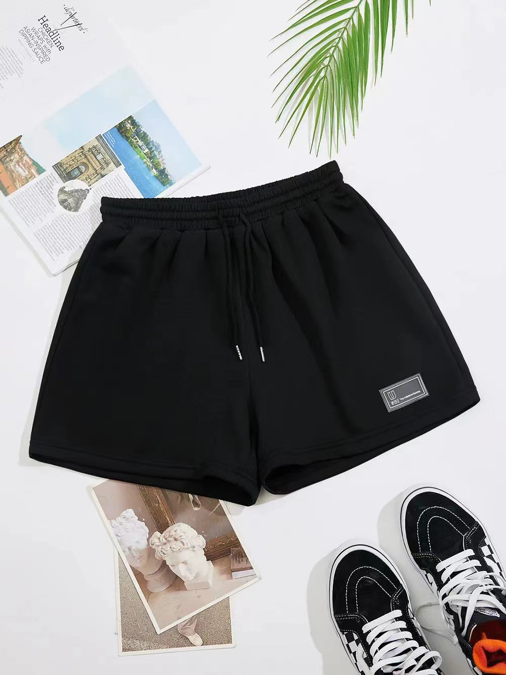 Drawstring Waist Shorts